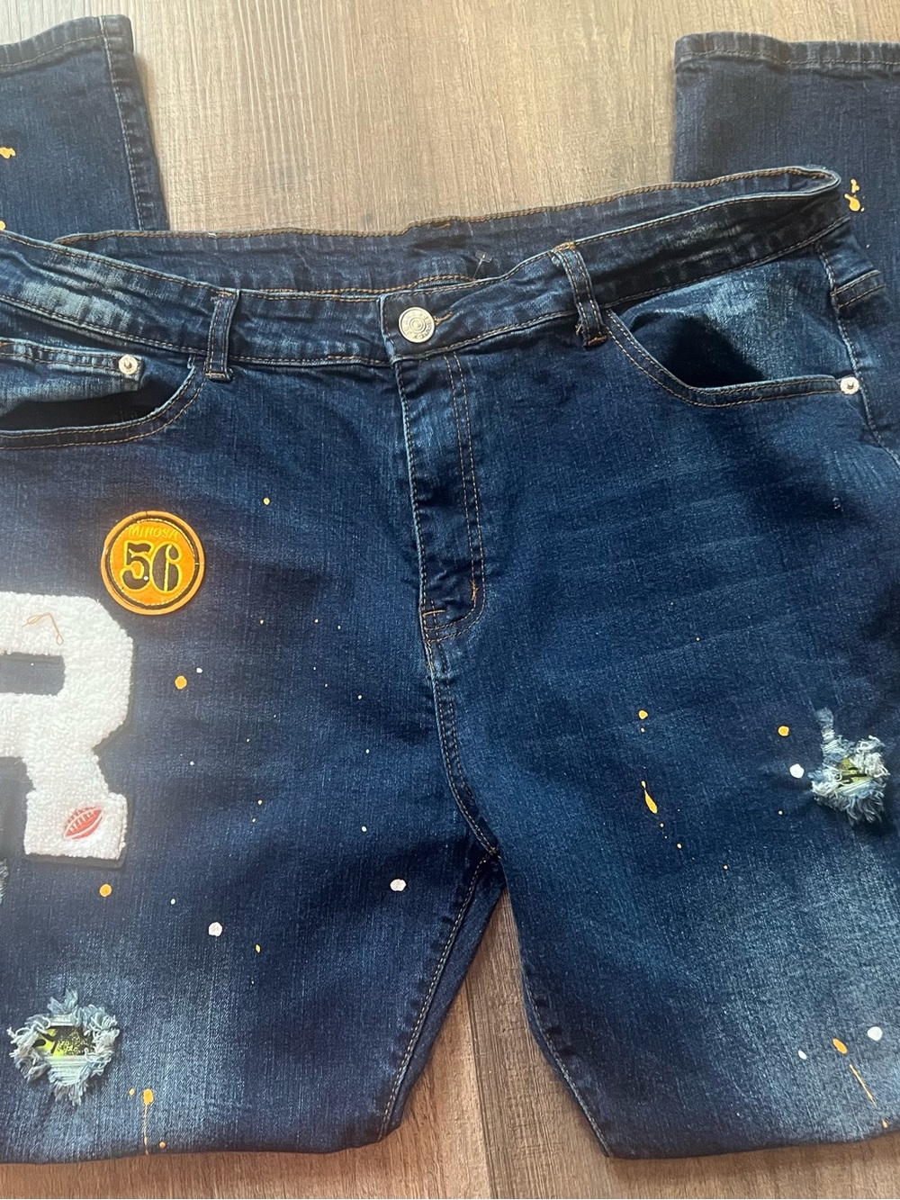 Vintage Men’s Dsquared2 Jeans Size 40 Paint Splatter, Distressed, light stretch